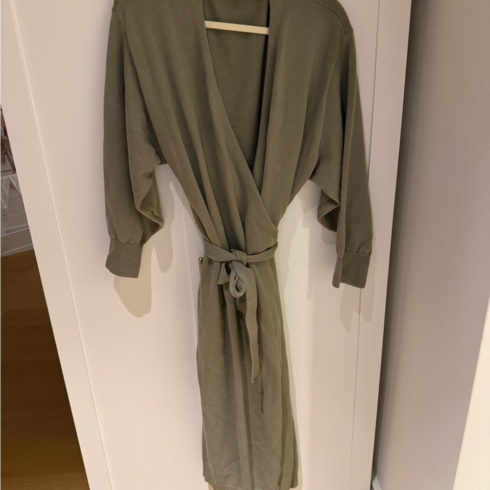 Maternity Women's Olive Green wrap dress Legoe heritage